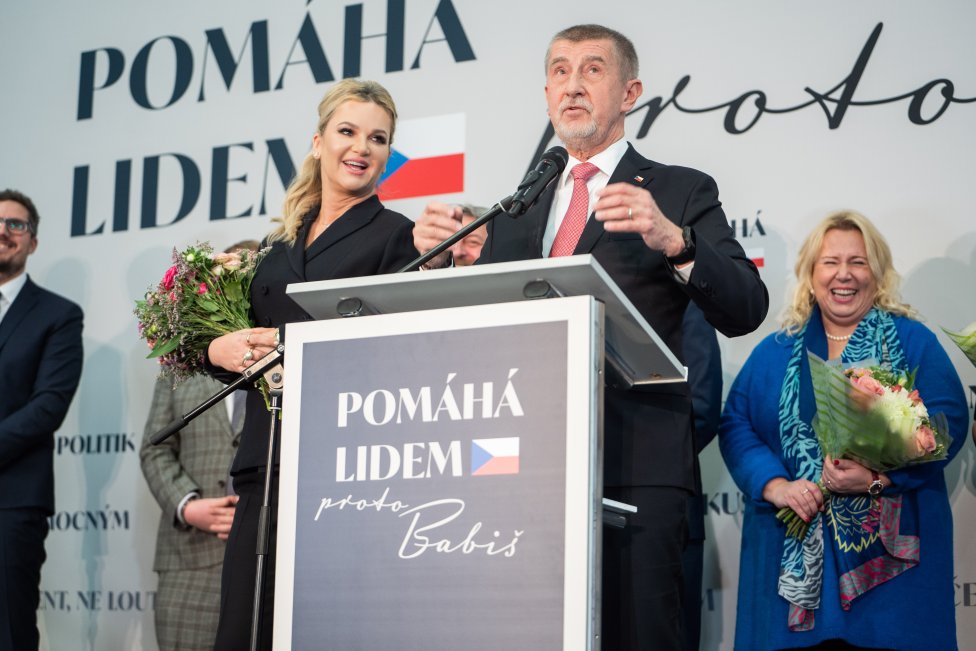 Andrej Babiš na tiskové konferenci po sečtení výsledků druhého kola prezidentských voleb. Foto: Tomáš Hrivňák, Denník N