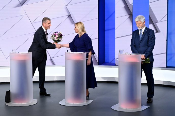 "V Babišovi jsem viděl člověka se sklony k negaci, Nerudová se cítí volně v projevování emocí," říká Alex Röhrich. "Pavel má svůj projev pod kontrolou, ale není toporný," dodává Lucie Saicová Římalová. Foto: TV Nova