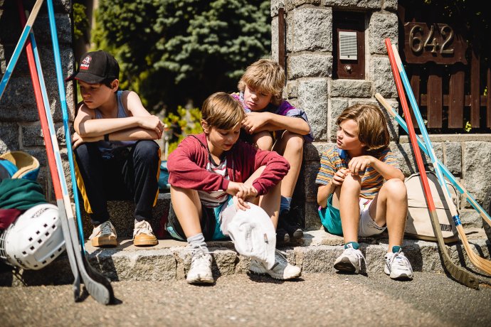 Malí hokejisté z filmu Děti Nagana. Foto: Ondřej Soukup