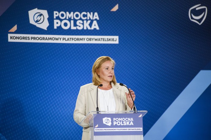 Polská poslankyně Magdalena Filiks. Smrt svého syna oznámila na sociálních sítích v pátek. Foto: Attila Husejnow, SOPA Images, Sipa USA via Reuters