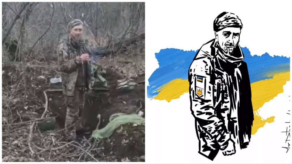 Ukrajinské úřady zjistily, že zajatý voják, kterého Rusové zavraždili, není Timofej Mykolajovyč Šadura, ale Olexandr Macievskyj. Zdroj: Twitter, Ilustrace: Andryi Petrenko
