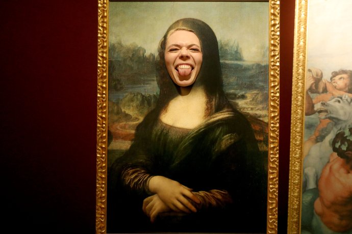 Mona Lisa v Mánesu. Foto: Ludvík Hradilek, Deník N
