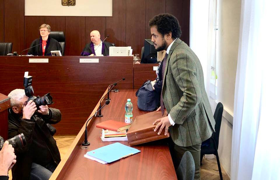 Dominik Feri u soudu. Foto: Ludmila Blažková, Deník N
