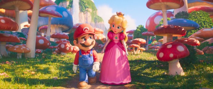 Instalatér Mario a princezna Peach na cestě filmem Super Mario Bros. ve filmu. Foto: Cinemart