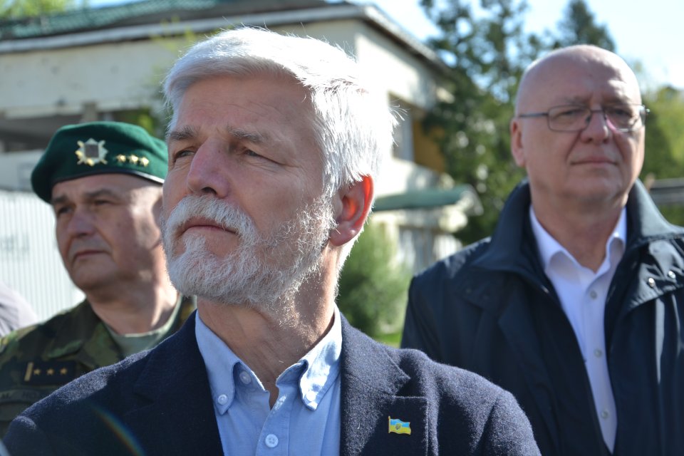 Prezident Petr Pavel při své návštěvě Ukrajiny v roce 2023 Foto: Petra Procházková, Deník N