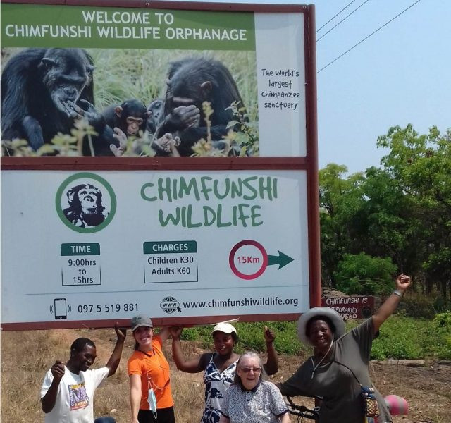 Ještě kousek a jste v největším šimpanzím sirotčinci. Foto: Chimfunshi Wildlife Orphanage