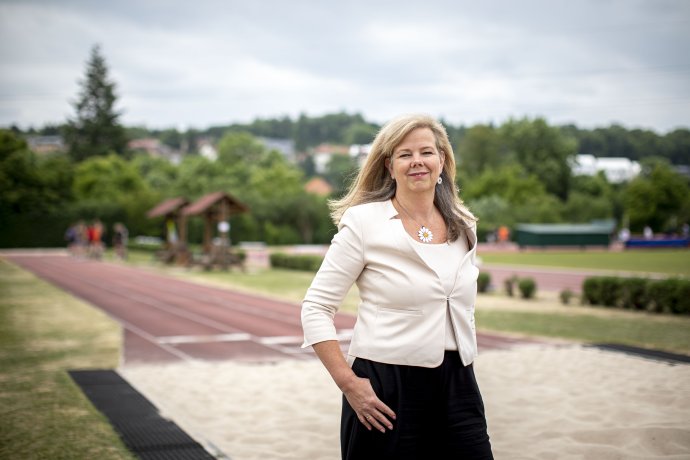 Tereza Nováková. Šéfka katedry fyzioterapie FTVS UK. Foto: Gabriel Kuchta, Deník N