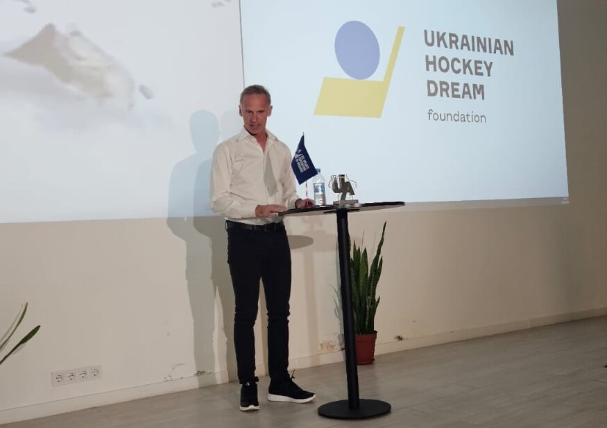 Dominik Hašek na Ukrajině. Foto: Deník N