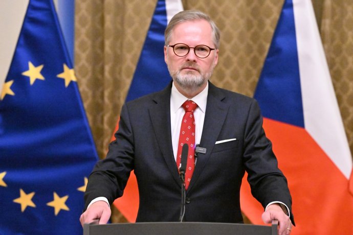 Premiér Petr Fiala se vymezil vůči Varšavě a Budapešti nebývale otevřeně. Foto: ČTK