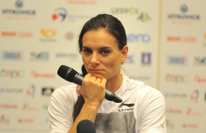 Ruská tyčkařka Jelena Isinbajeva na archivním snímku. Foto: Jaroslav Ožana, ČTK