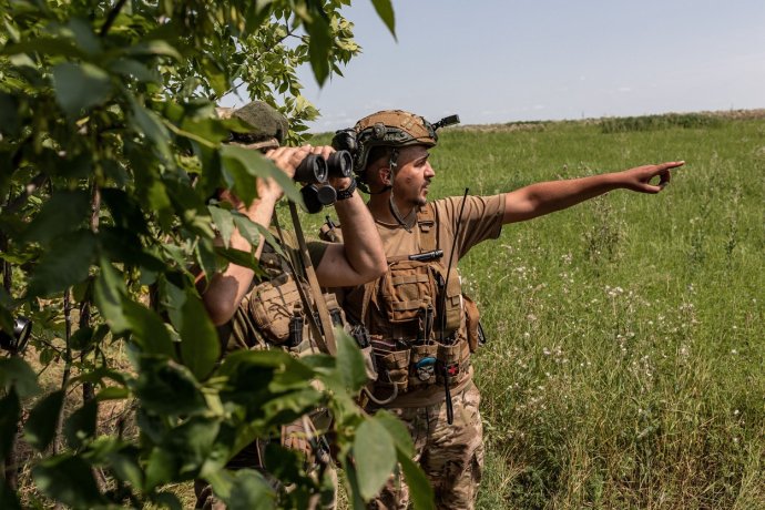 Ukrajinští vojáci (ale na Ukrajině). Foto: ČTK