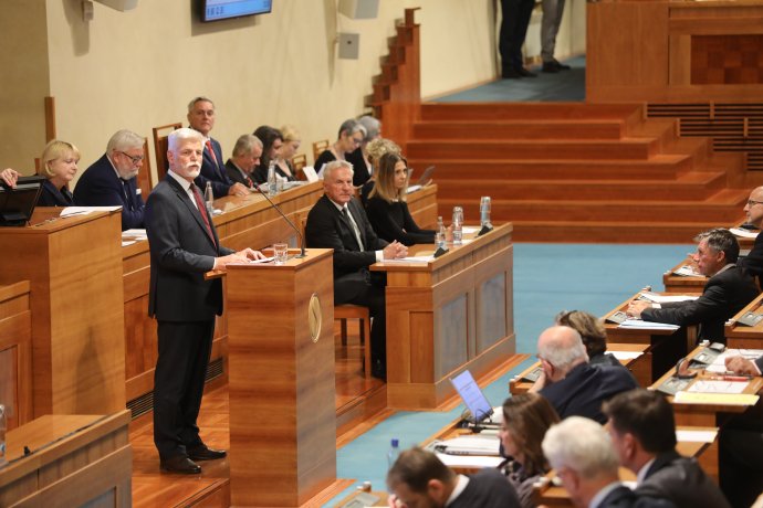 Petr Pavel v Senátu při projednávání Fremrovy nominace. Foto: Ludvík Hradilek, Deník N