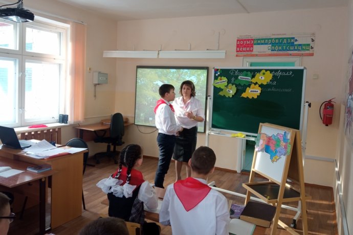 Vyučování ve škole v ruském Marijsku. Ilustrační foto: ruské ministerstvo školství