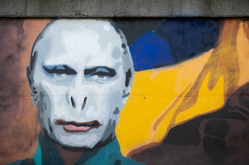 Mural zobrazující Vladimira Putina jako Lorda Voldemorta. Foto: ČTK