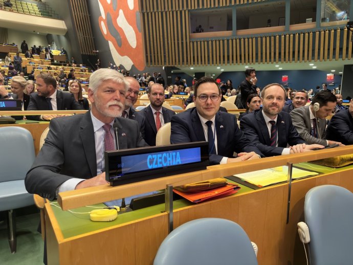 Prezident Petr Pavel a ministr zahraničí Jan Lipavský v OSN. Foto: MZV