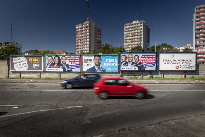 Slovenská volební kampaň 2023. Foto: Tomáš Benedikovič, Denník N