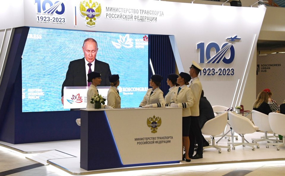 Vladimir Putin na Východním ekonomickém fóru. Foto Vjačeslav Viktorov, Fond: Rosskongres, Kreml, kremlin.ru