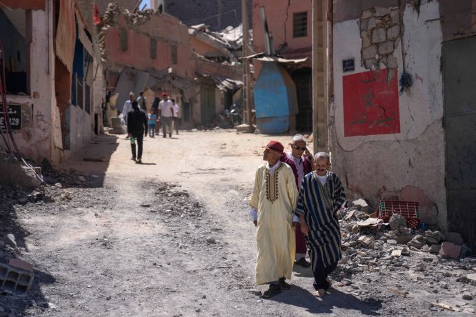Následky zemětřesení v marockém městě Amizmiz. Foto: Profimedia