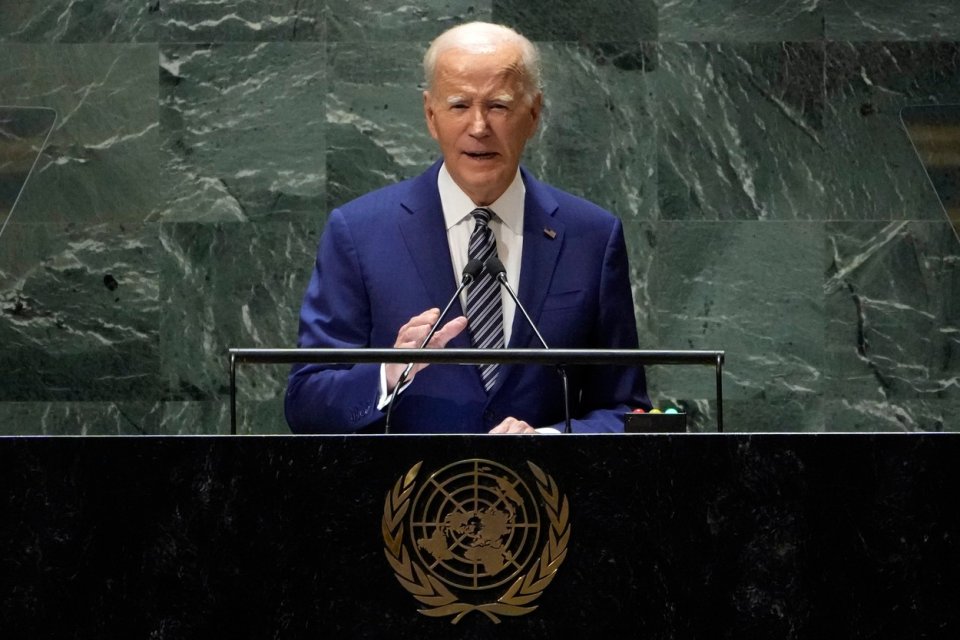 Americký prezident Joe Biden na Valném shromáždění OSN. Richard Drew, ČTK/AP
