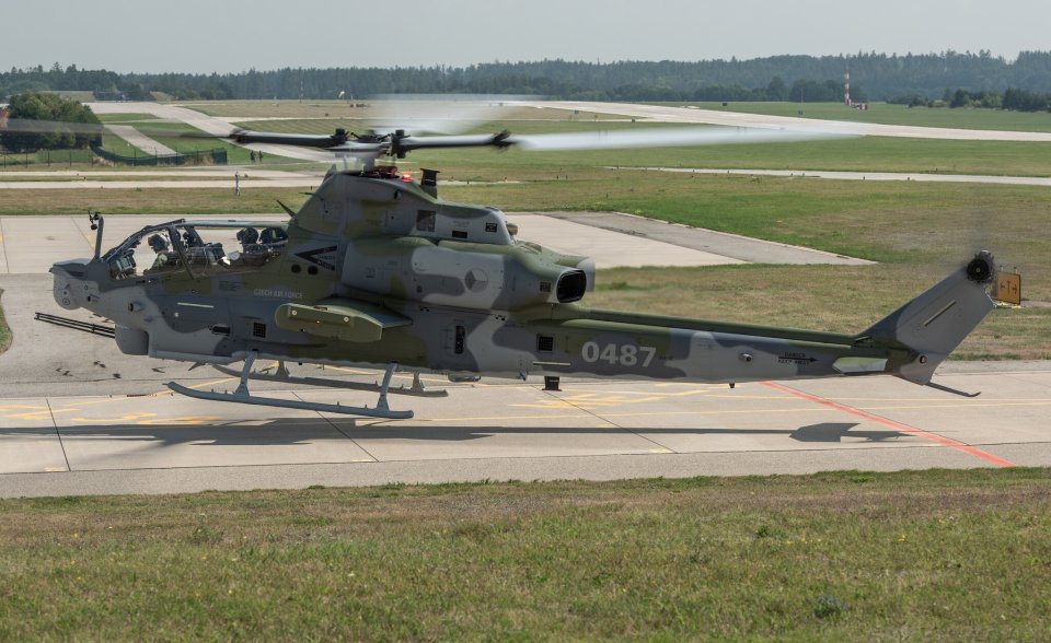 Bitevní vrtulník AH-1Z Viper českého letectva. Foto: Armáda ČR