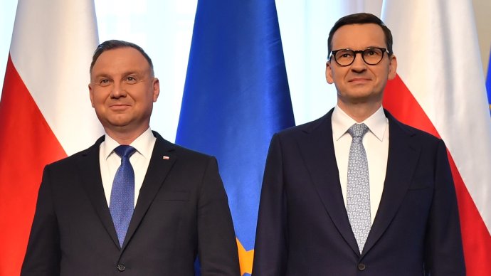 Prezident Duda a premiér Morawiecki. Foto: EU