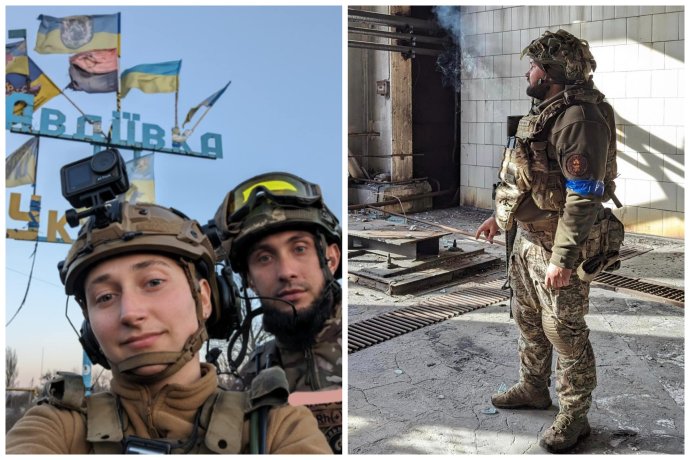 Ukrajinští vojáci a ukrajinské vojačky ze 47. mechanizované brigády v Avdijivce. Foto: 47. brigáda / Facebook