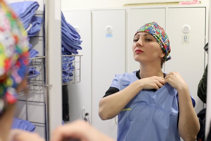 Vanesa Lovětínská je rekonstrukční plastická chirurgyně, vojačka a lékařka, která se v Gaze cítila bezpečně. Foto: Ludvík Hradilek, Deník N