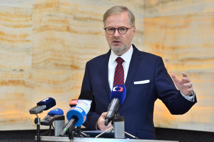 Premiér Petr Fiala dnes dosáhl částečné dohody s lékaři. Foto: Patrik Uhlíř, ČTK