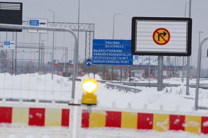 Zavřená finsko-ruská hranice. Přechod Vaalimaa. Foto: Lauri Heino, Lehtikuva via Reuters