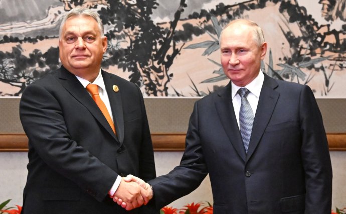 Viktor Orbán a Vladimir Putin, v říjnu 2023 v Pekingu. Foto: Kreml, kremlin.ru