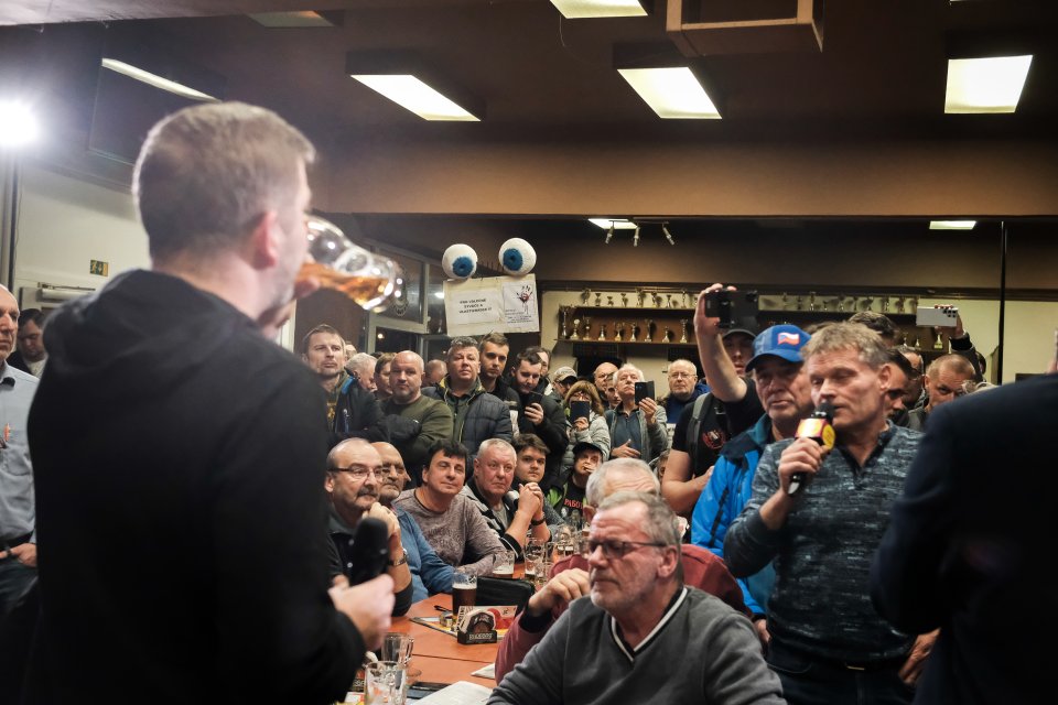 Vít Rakušan na dvouhodinové besedě v Karviné. Foto: Marie Dámková, Deník N