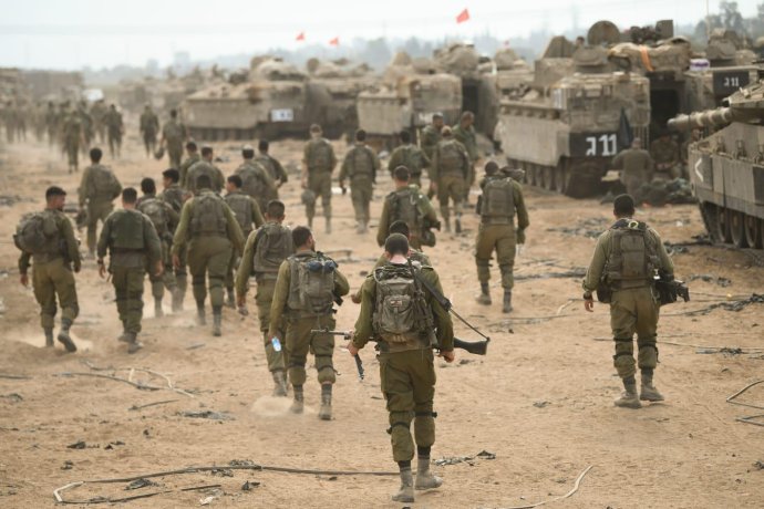 Izraelští vojáci v účastnící se armádní operace v palestinském Pásmu Gazy. Foto: izraelská armáda