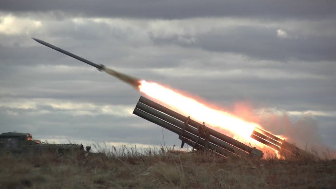 Ruský salvový raketomet. Foto: ruské ministerstvo obrany