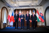 Robert Fico, Donald Tusk, Petr Fiala a Viktor Orbán (Zdroj: FB Petra Fialy)