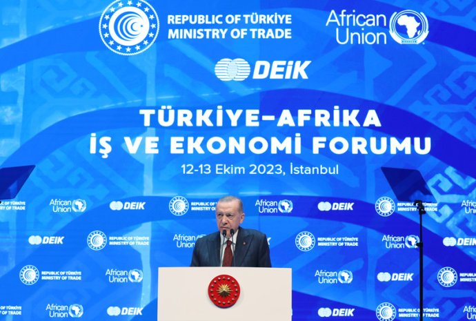 Erdogan na turecko-africkém ekonomickém fóru na podzim v Istanbulu. Foto: Úřad prezidenta