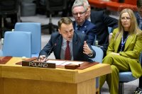 Polský ministr zahraničí Radoslaw Sikorski v Radě bezpečnosti OSN. Foto: Loey Felipe, UN Photo, OSN
