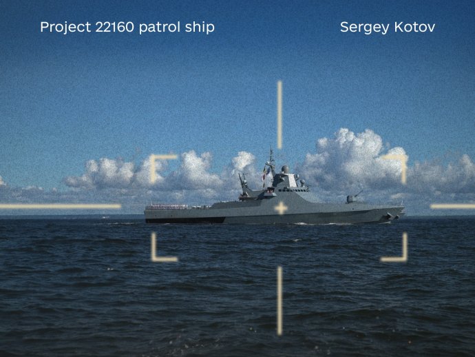 Propagační fotografie ukrajinského námořnictva k úspěšnému potopení další ruské lodi, hlídkového plavidla Sergej Kotov. Foto: ukrajinské ozbrojené síly