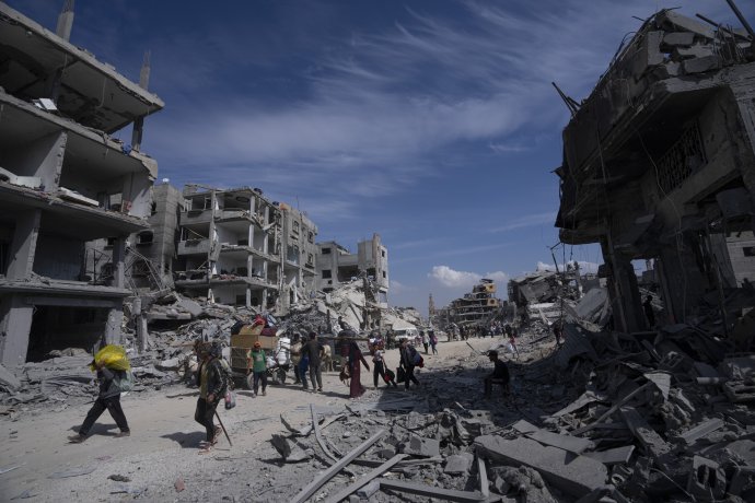 Pohled na řadu měst v Pásmu Gazy působí dnes hodně neutěšeným dojmem. Ilustrační foto: ČTK/AP