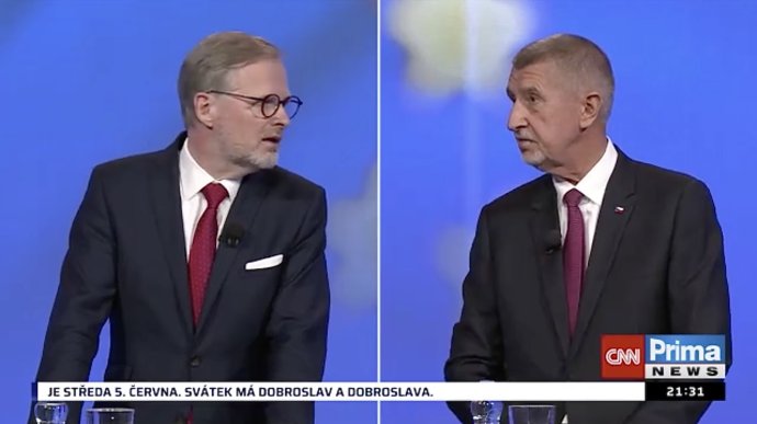 Šéf ANO Andrej Babiš oznámil, že se jednání svolaného premiérem Petrem Fialou nezúčastní. Foto: repro TV Prima