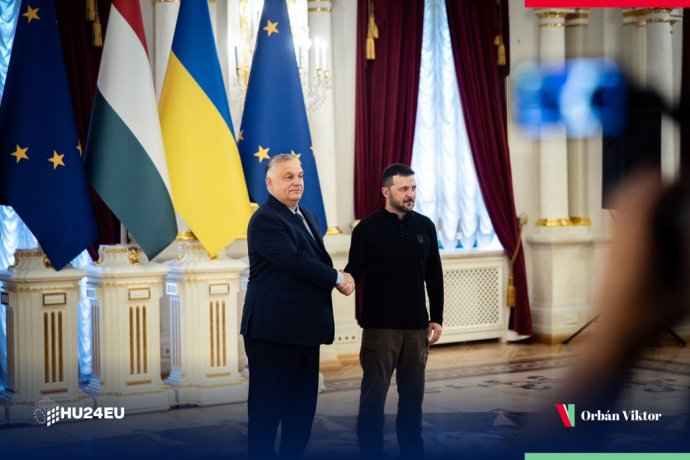 Dnešní setkání maďarského premiéra Orbána s ukrajinským prezidentem Zelenským v Kyjevě bylo nečekané. Foto: úřad maďarského premiéra