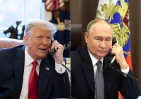 Donald Trump tentokrát před rozhovorem s Vladimirem Putinem zavolal Volodymyru Zelenskému. Zlom v jednání ale nepřinesl. Foto: Bílý dům a Kreml, koláž: Deník N