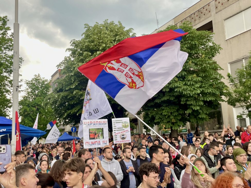 Srbové se posledních šest měsíců bouří zkrátka proti všemu. Tentokrát proti těžbě lithia, výhodné pro Evropu. Foto: Anastasiia Furman, Deník N