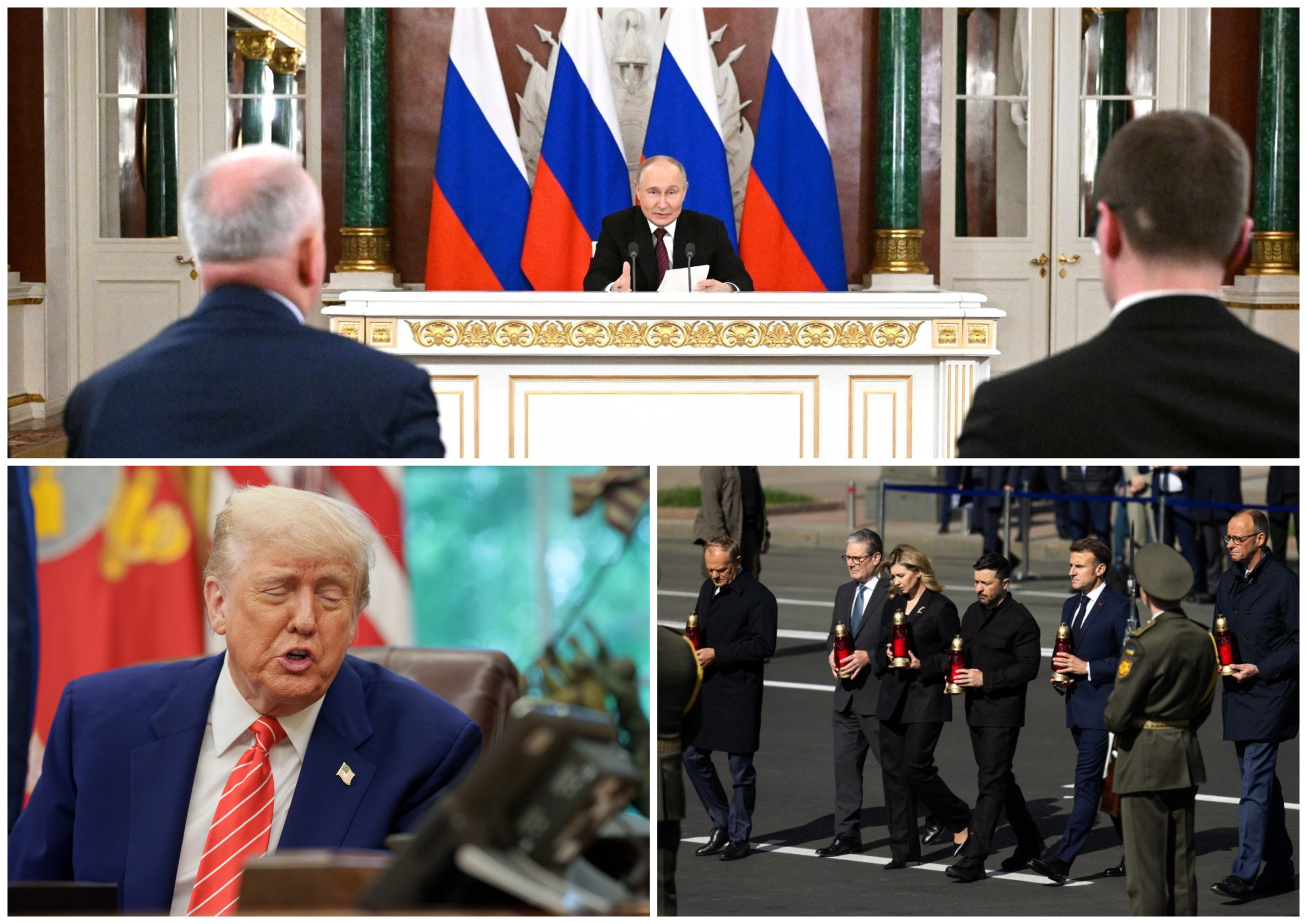 Žádné jednání během ruského bombardování a „velký den“. Evropské a americké reakce na Putinův tah