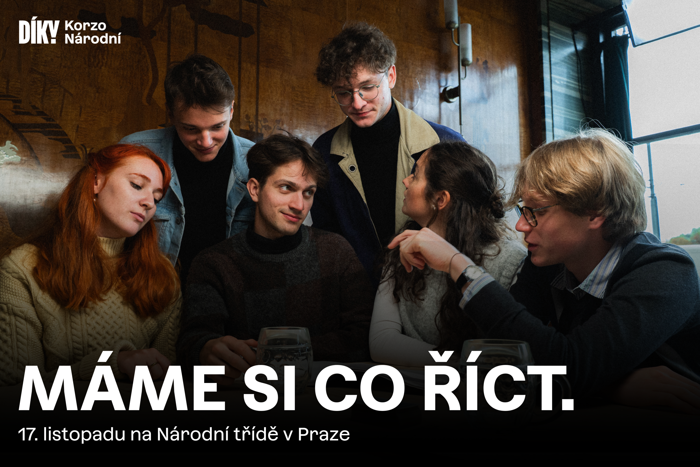 Korzo Národní 2025. Spolek Díky, že můžem zve na největší oslavy svobody. Národní třída nabídne 17. listopadu program plný hudby, debat i umění