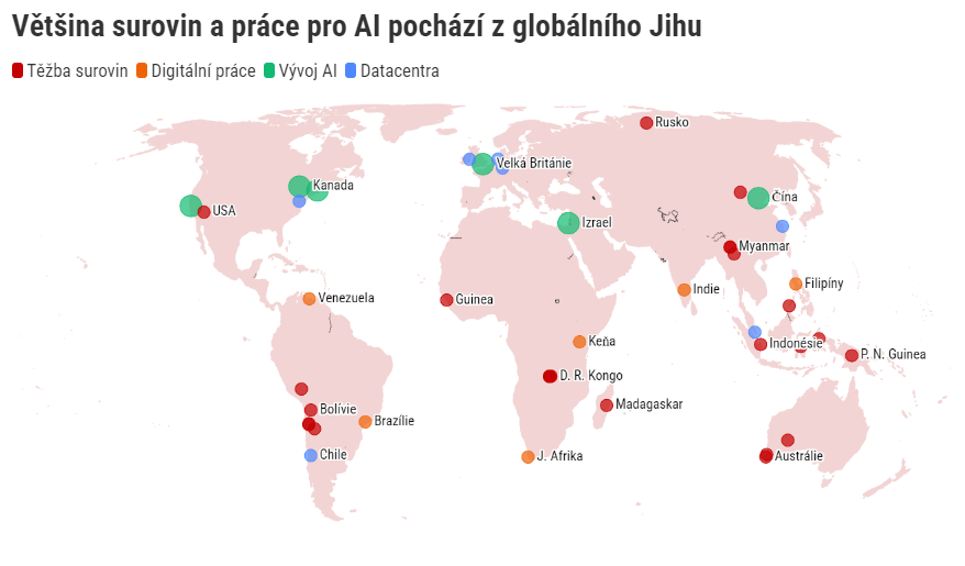 Graf: Revoluce v AI stojí na surovinách a práci ze zemí globálního Jihu. Profitují z ní ale nejméně