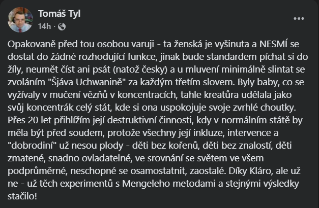 Úředník blízký Trikoloře přirovnal bývalou vládní zmocněnkyni k nacistům. Měl jsem depresi, hájí se