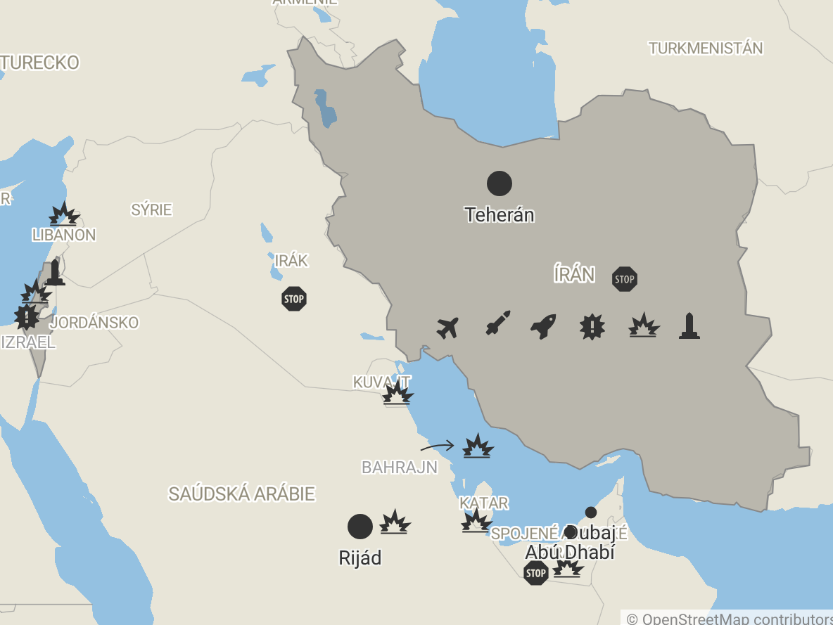 Írán odpovídá na útok Izraele a USA. Kde všude se v regionu ozývají exploze?