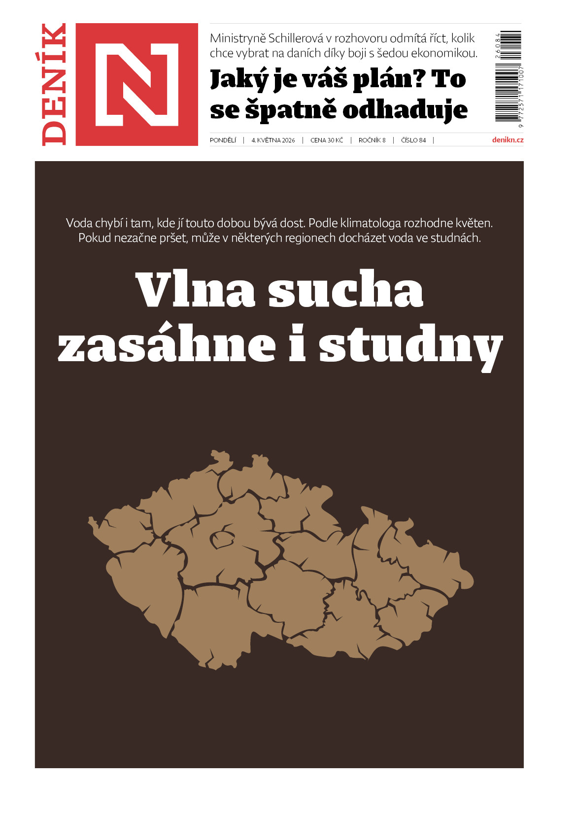 V zítřejším tištěném Deníku N si můžete přečíst: Extrémní sucho...
