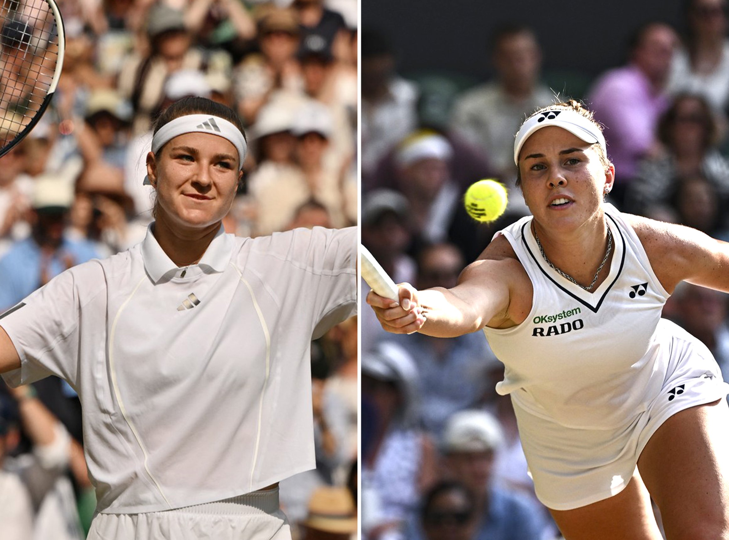 Byly míč od vyřazení, teď si Muchová i Nosková zahrají o titul. Wimbledon čeká historické české finále