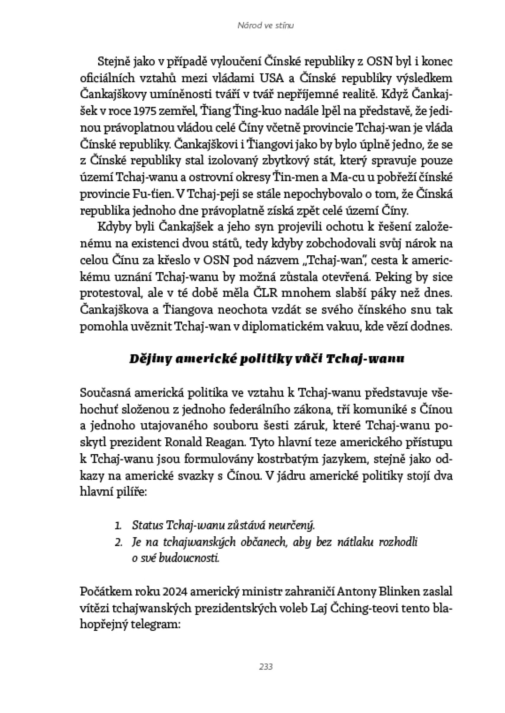 Národ ve stínu. Příběh Tchaj-wanu a jeho boje o přežití